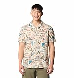 Columbia Men Brown Pine Canyon Short Sleeve Hiking | Trekking | Camping | Safari Shirt, XL