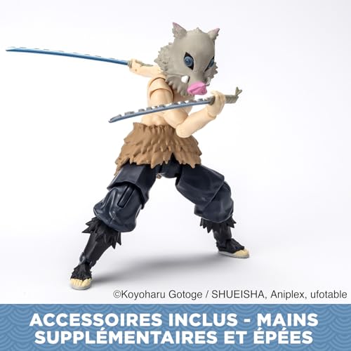 Bandai Ultimate Legends HD Figurine d'action Demon Slayer 12 cm Inosuke Hashibira Licence Officielle Demon Slayer Figurine articulée Inosuke Jouet Enfant et + VE88963 - vue 9