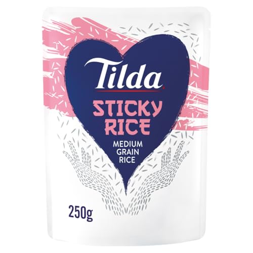 Tilda Microwave Sticky Medium Grain Rice 250g