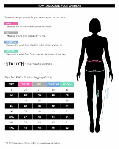 Image of TWIN BIRDS Tailored Cut and Classic Fit Super Stretchable Elastane Fabric Churidar Leggings for Women
