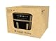 Russell Hobbs Heißluftfritteuse 2 Kammern 9L Rapid AirFryer [2 Fächer je 4,5l, sehr leiser Betrieb, 9 Programme] SatisFry Fritteuse (spülmaschinenfest, Match & Synchronisierungsfunktion) 27681-56