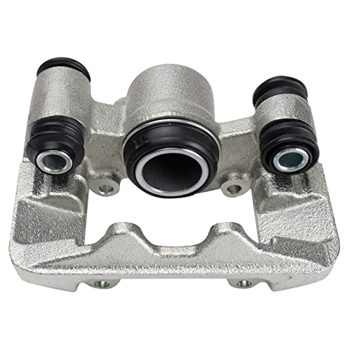 Image of TRQ Rear Driver and Passenger Side Brake Caliper Set Caliper Brackets Hardware Compatible with 05-06 Toyota Corolla 03-08 Matrix 00-05 Celica 03-06 Pontiac Vibe