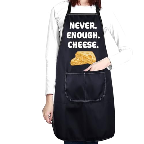 Tablier Never Enough Cheese en coton pour amateur de fromage