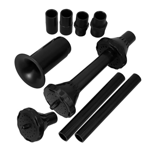 Veemoon Kit De 9 Buses De Fontaine à Eau Pour Bassin - Ensemble De Têtes De Pulvérisation Pour Pompe Submersible - Accessoires De Jardin En Fonte Noir