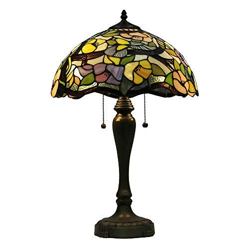 Exclusive Discount 60% Price Stained Glass Style Table Lamp W16 H25 Tall Antique Shade Lamp with Floral Hummingbird Light and Antique Brass Finish Metal Lamp Base for Hotel Coffee Bar Study Desk Bookcase EFFORTINC.COM Best Cyber Deals 🔥 Stained Glass Style Table Lamp W16 H25 Tall Antique Shade Lamp with Floral Hummingbird Light and Antique Brass Finish Metal Lamp Base for Hotel Coffee Bar Study Desk Bookcase EFFORTINC.COM