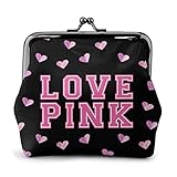 Victoria Secret Love Pink Gradient Pink Monedero PU leather coin purse ladies gift boy girl keychain...