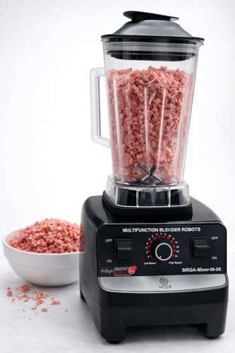 Image of 2000W Commercial Heavy Duty Mixer Blender Grinder | 15 Speed Control | 2L + 0.5L BPA-Free Jars | Pure Copper Motor | Ice, Meat & Masala Grinding | Pulse Mode | 6 Stainless Steel Blades