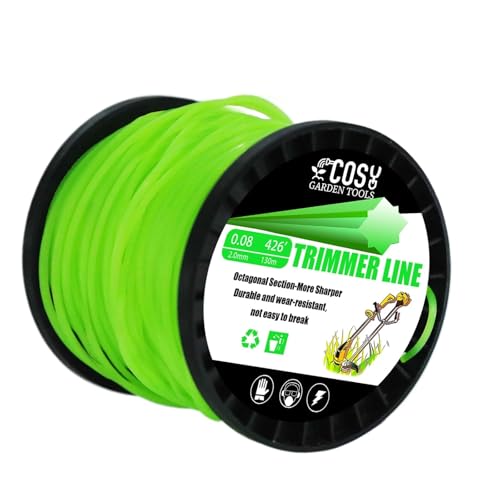 Tête de coupe-herbe fil octogonal nylon 2.4mm de 89m pour jardin - 3