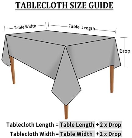 Smiry Rectangle Table Cloth, Waterproof Heavy Duty Vinyl Tablecloths, Wipeable Washable Table Cover for Kitchen and Dining Room (Brown, 60" X 102")