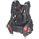 SEAC Pro 2000 BCD Buoyancy Compensator Black XLarge, Black, X-Large