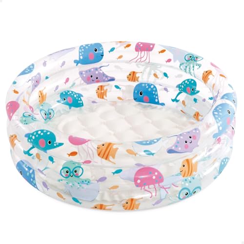 Intex – aufblasbares Planschbecken INTEX Farben + Base 61 x 22 cm-33 L – 57106 NP, Modelle und Farben Sortiert, Color, 229x152x56 cm