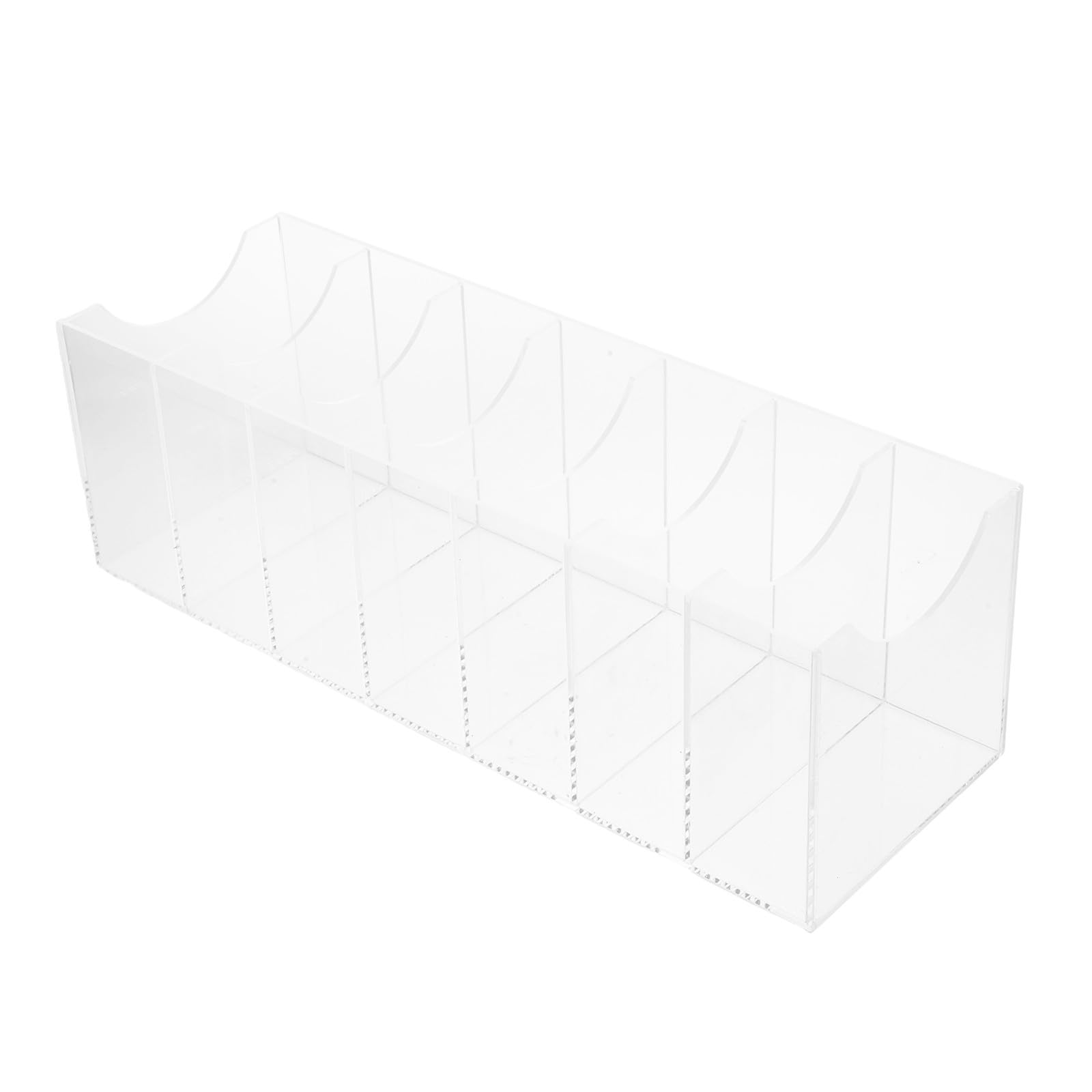 ABOOFAN Gürtel Organizer Kasten aus Acryl Transparent mit 7 Fächern Gürtelhalter für Kleiderschrank und Schubladen Platzsparend für Gürtel und Uhren
