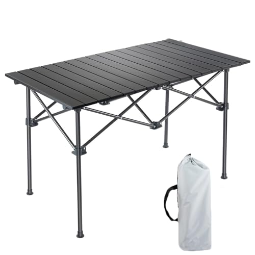 Listado de Mesas de picnic para comprar hoy. 42 ZOOYII Mesa Plegable Camping, 120 * 55cm Plegable Playa De Portátil, Mesa De Camping Plegable Pequeña Adecuado para Exteriores, Playa, Picnic, Barbacoa, Pesca