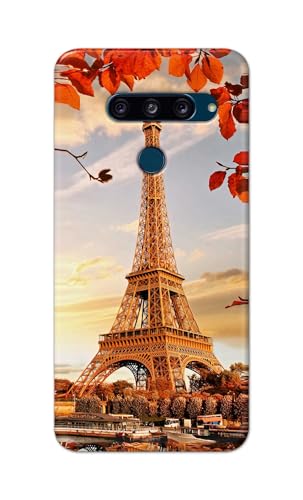 Image of Printed Hard Back Cover for LG V40 ThinQ Back Cover (Eiffel Tower -K1) -190724(DP)