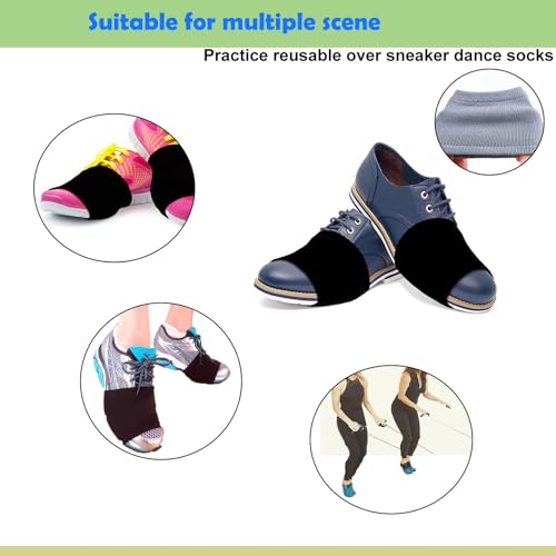 Over Sneakers Socks for Shoes on Smooth Floors, Ballet Dancers Turning Socks, Dance Shoe Cover4