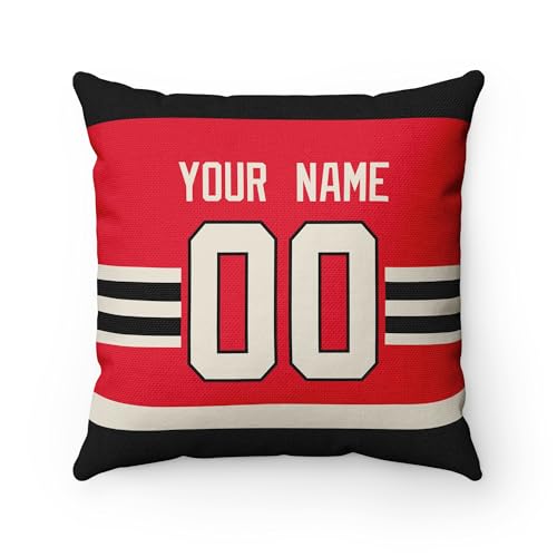Image of ANTKING Chicago Throw Pillow Personalized Custom Any Name and Number for Men Women Boy Gifts