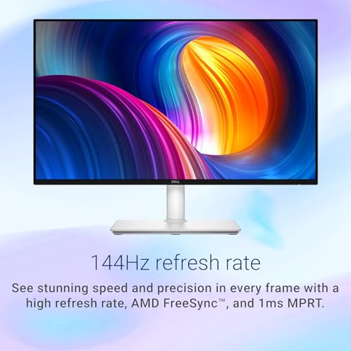 Image of Dell 24 inch FHD Monitor, 144Hz, 1ms, IPS Panel, LED Display, AMD FreeSync, sRGB 99%, 1500:1 Contrast Ratio, Anti-Glare, VESA, 2x3W Speakers, 2 X HDMI 1.4, Height /Tilt /Swivel /Pivot, Adjustability