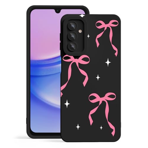 CASBST for Galaxy A15 5G Phone Case, Printed Silicone, Bowknot - image 1