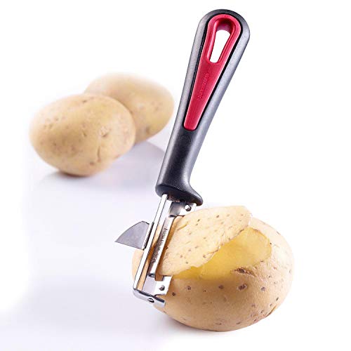 Westmark Swivel Peeler Gallant For Left Handers, 6.5 X 1.46 X 0.71 Inches, Black/Silver/Red #TOP4