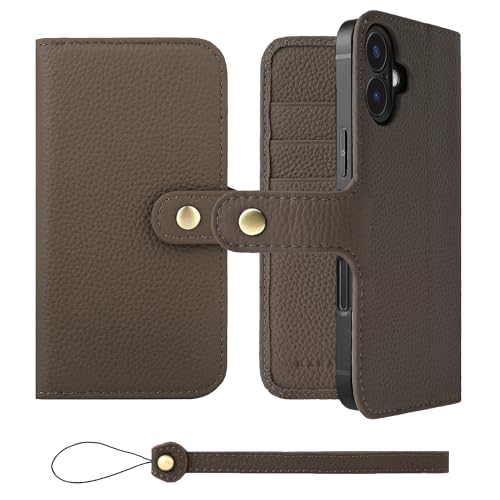 HANATORA for iPhone 16Plus �P�[�X �蒠�^ �{�v �X�}�z�P�[�X �X�}�z �X�^���h �X�g���b�v �t�� �V�������N�J�[�t���U�[ �x���g���� �}�O�l�b�g�Ȃ� �g�[�v H0XB-16Plus-Taupe �M�t�g �a���� ���� �j�� �ޏ� 