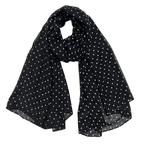 Lina & Lily Polka Dot Print Women's Scarf Shawl Wrap Lightweight2