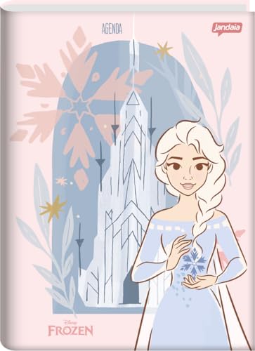 Agenda Permanente 134X200Mm 192Pgs Frozen Elsa Jandaia