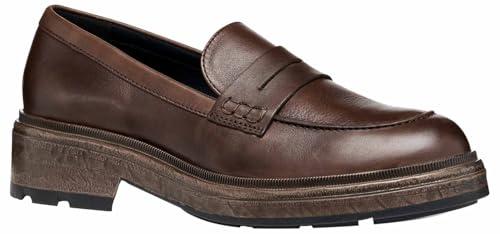 Geox D Swelen, Mocasines Mujer, marrón, 37.5 EU