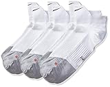 Diseño cómodo NIKE One-Quarter Socks 3PPK Dri-Fit Lightweight HI-LO Calcetines, Unisex, Blanco, Large