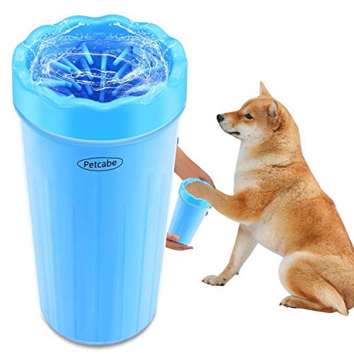 Petcabe Portable Dog Paw Cleaner Pet Cleaning Brush Cup Dog Foot Cleaner
