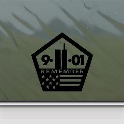 reprowiwi Decoration World Trade Center Wall Adhesive Vinyl Car Decor Sticker Decal Art MacBook Helmet Notebook Window Vinyl 9/11 NYC New York Die Cut Bike Auto Car Wall Art Black