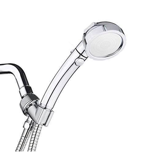 Nosame Shower Head with Hose,Universal Bath Shower High Pressure Water Saving 3 Mode Function Spray Handheld Showerheads 1.6 GPM for Dry Skin & Hair