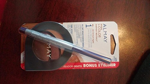Almay Intense i-Color Everyday Neutrals 105 for Brown Eyes All Day Wear Powder Shadow w/Bonus Eyeliner