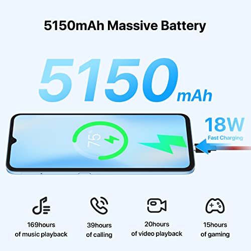 Image of UMIDIGI Cell Phone, F3 8GB+128GB Smartphone Unlocked, 48MP AI Triple Camera, 6.7inch HD Full Screen, 5150mAh Battery,18W Fast Charging, Android 11 Phone Unlock, Type-C,4G Dual SIM, NFC