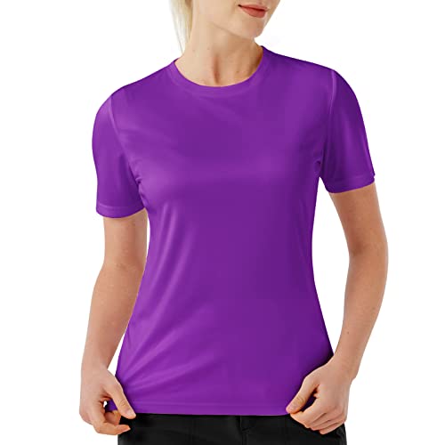 Women's UPF 50+ Short Sleeve Rash Guard Quick Dry Shirt for Hiking Swimming Workout2