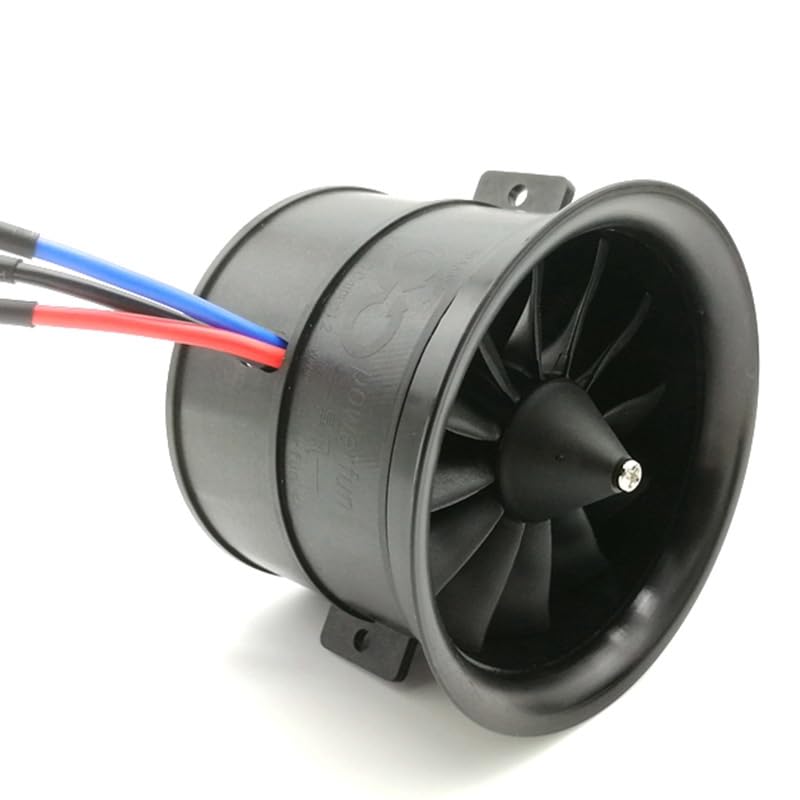 Turbine EDF 70 mm 12 pales anti-vibration et moteur brushless pour avion RC