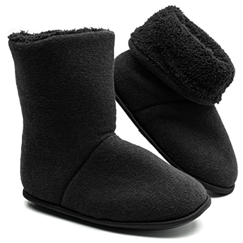 Pantufa Bota Polar Antiderrapante Super Quentinha Disponível do 27 até 46 (Preto, BR, Adulto, Faixa Numérico, M, 37, 38)