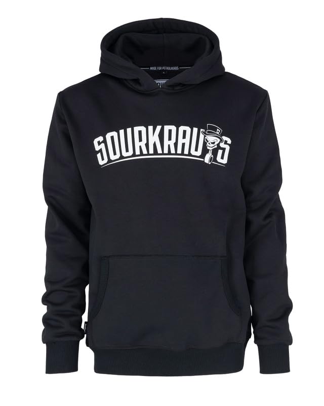 SOURKRAUTS Hoodie SK in Bordeaux