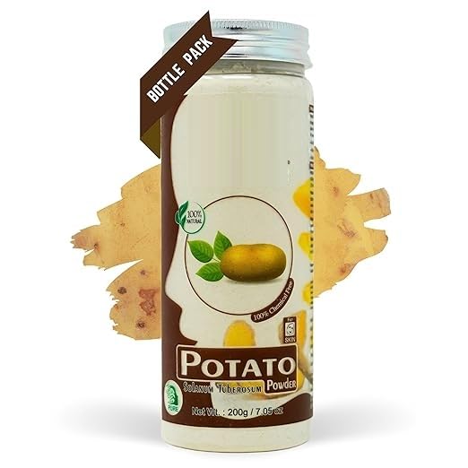 Potato Face Pack Powder for Skin Whitening, Acne Reduction, Tan Removal, Depigmentation, Reduce Spot and Dark Circle | Face Pack for Glowing Skin | Pure and Natural | Unisex | 200 Grams