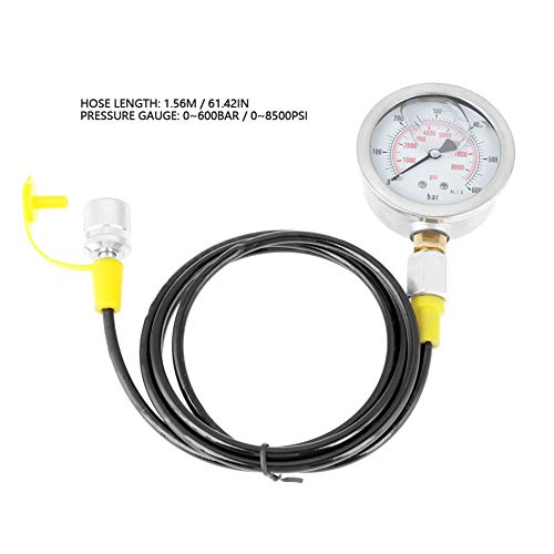 Image of Hydraulic Hose Kit, Professional 600BAR /8500PSI Pressure Testing with M16*2-BSP1 /4 Coupling for Industrial Hydraulic Systems