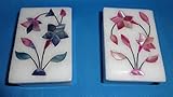 Marmor-Schmuckschatulle mit Pietra Dura Inlay Work