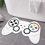 Gaming Bath Mat, Gamer Bath Rugs Non-Slip Absorbent PlayStation Rug Video Game Rug for Bathroom Floor Tub Kids Bathroom Rugs