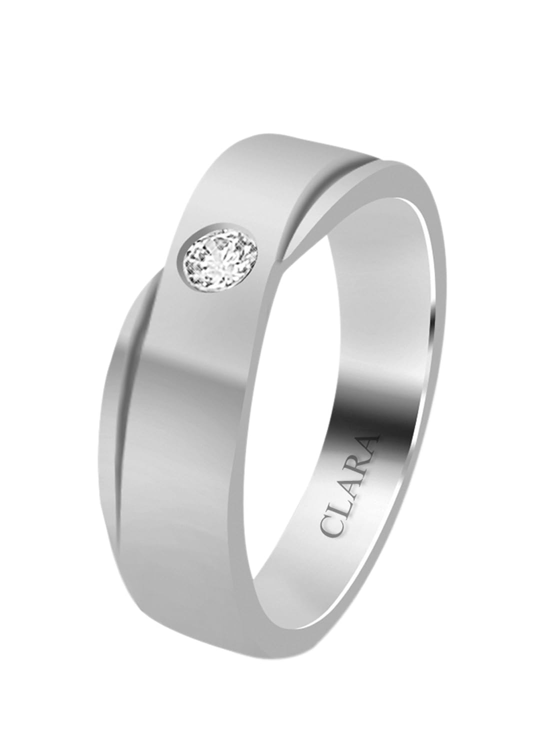 Clara Made with Swiss Zirconia The Fermin 925 Sterling Silver Ring Gift for Men & Boys (B07C4TYLZH) Amazon Price History, Amazon Price Tracker