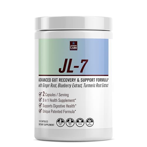 JL-7 | Crohns and Colitis Supplement | Inflammatory Bowel Issues Resulting from GI Tract Inflammation | Supports Gut Health - IBD - UC - CD - IBS - Patented - All Natural