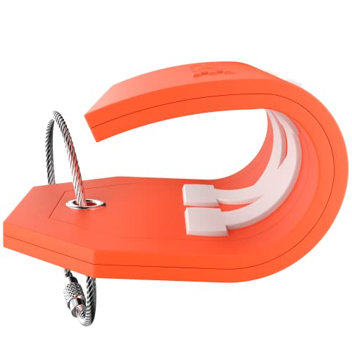 Image of Initial Luggage Tag with Full Privacy Cover and Stainless Steel Loop - (Letter K)