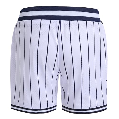 Pullonsy Basketball Athletic Mesh Shorts with Zip Pockets for Men, Running Workout Gym Sports 7 Inche Inseam2