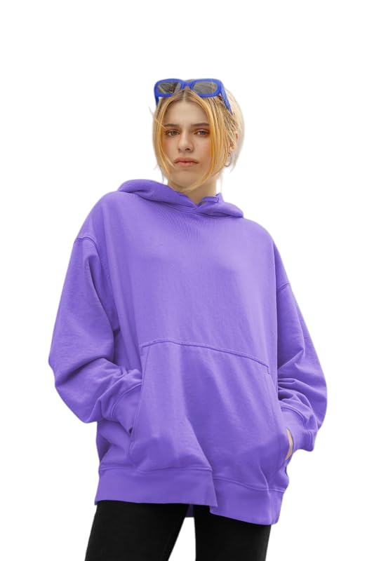 Solid Oversized Hoodie for Women|Sweatshirt for Women Stylish | Hooded Sweatshirt for Women's| Winter Wear for Women's-image-32