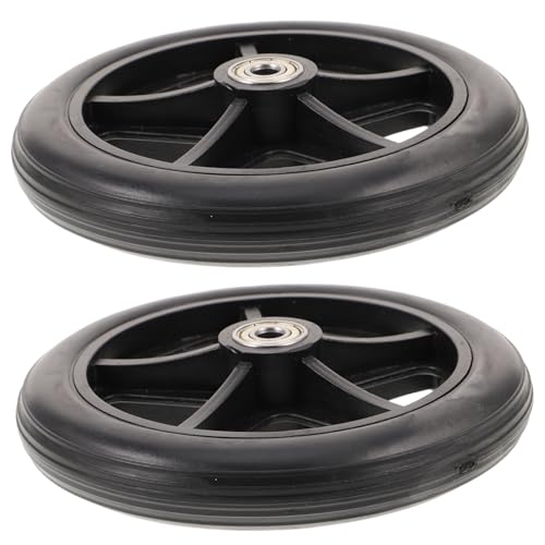 minkissy Wheelchair Front Caster Replacement 2pcs Heavy Duty Wheel Universal Fit