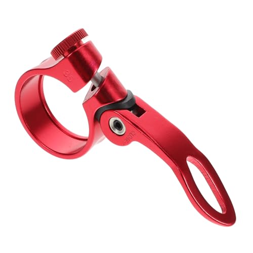 SUPVOX Quick Release Seatpost Clamp Sturdy Aluminum Alloy Bike Seat Clamp for Mountain Road Bikes Lightweight Design for Adjustments Compatibility