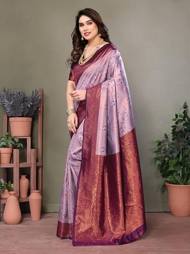 Image of Avantika Fashion Women's Kanjivaram Style Soft Silk Banarasi Sarees With Blouse Piece For Women