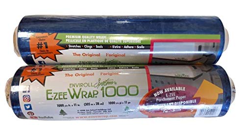 EZEE WRAP 1000 PLASTIC WRAP REFILL 1000-FT X 2 ROLLS of professional commercial grade wrap by E-ZEEWRAP - Image 2